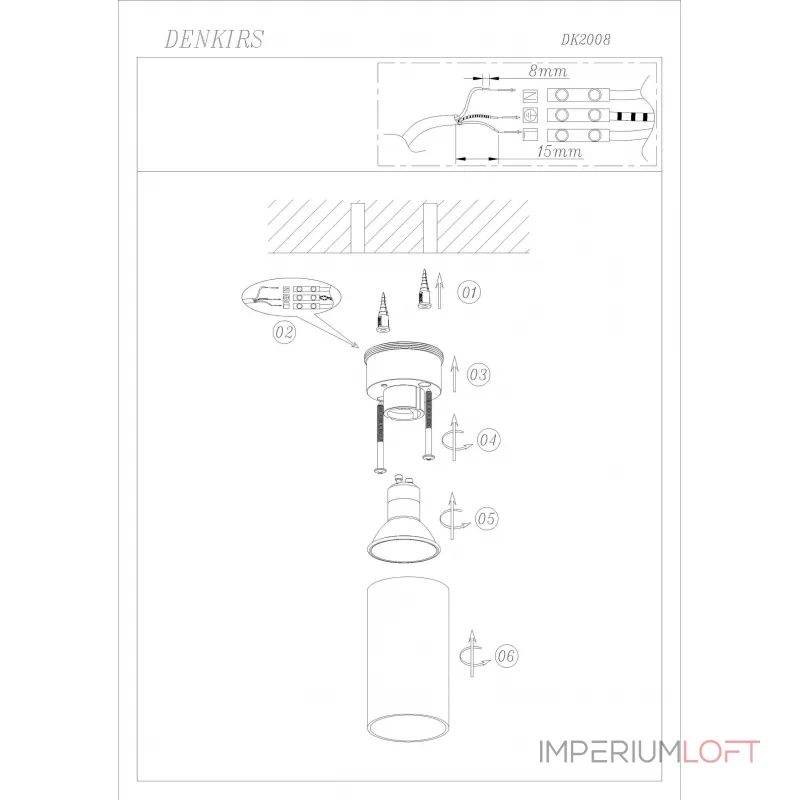 Накладной светильник Denkirs DK2005 DK2008-WH от ImperiumLoft Накладной светильник Denkirs DK2005 DK2008-WH от ImperiumLoft