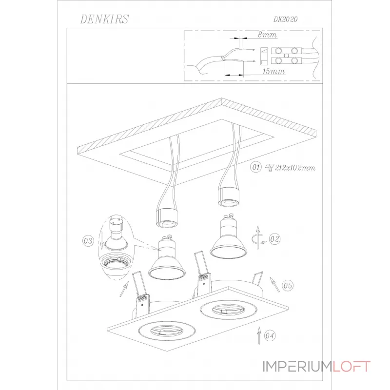 Встраиваемый светильник Denkirs DK2020 DK2020-WH от ImperiumLoft Встраиваемый светильник Denkirs DK2020 DK2020-WH от ImperiumLoft