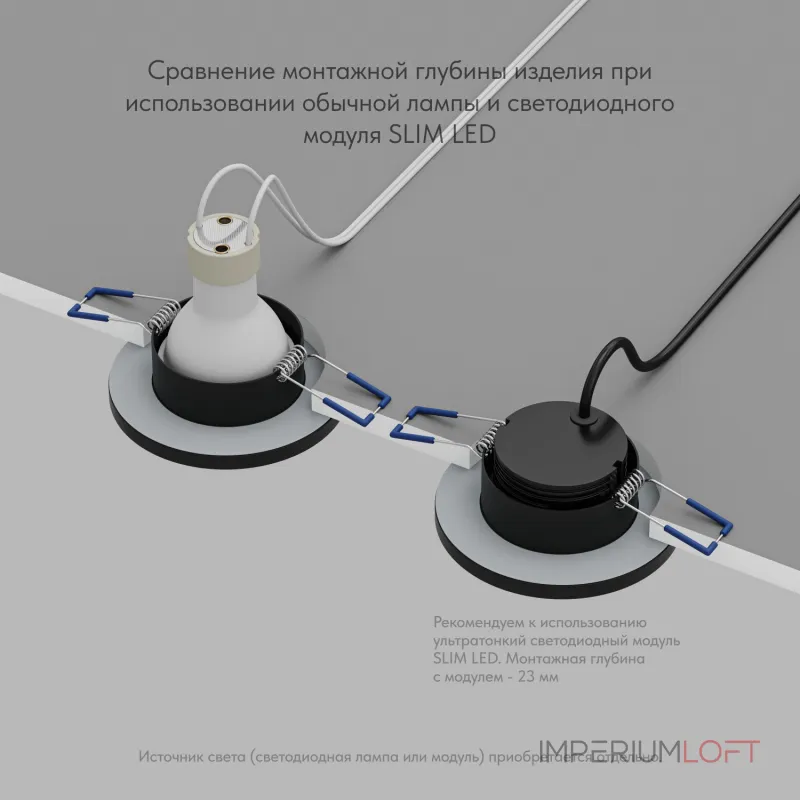 Встраиваемый светильник Denkirs DK2036 DK2036-BK от ImperiumLoft Встраиваемый светильник Denkirs DK2036 DK2036-BK от ImperiumLoft