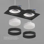 Встраиваемый светильник Denkirs Flat DK2092-BK