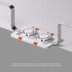 Рамка на 1 светильник Denkirs SCB DK2122-SCB