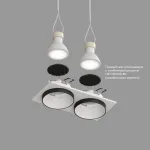 Встраиваемый светильник Denkirs DK2400 DK2422-BK Цвет арматуры черный