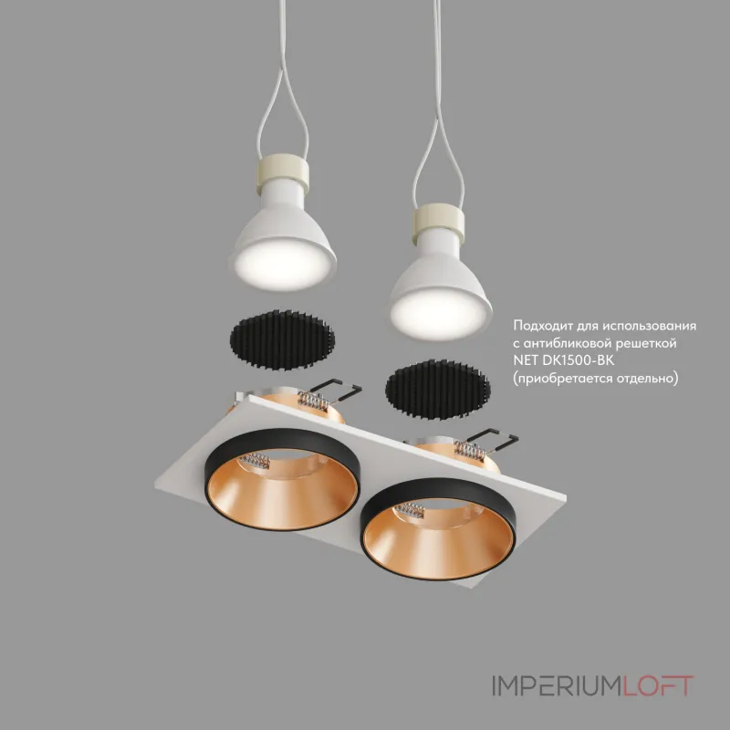 Встраиваемый светильник Denkirs DK2400 DK2422-GD Цвет арматуры золото от ImperiumLoft Встраиваемый светильник Denkirs DK2400 DK2422-GD Цвет арматуры золото от ImperiumLoft