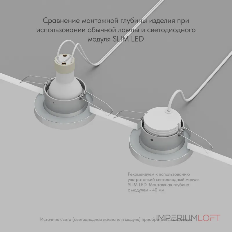 Встраиваемый светильник Denkirs DK3012 DK3012-AL