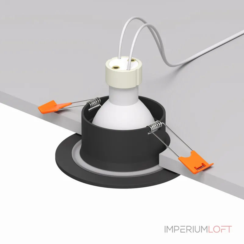 Встраиваемый светильник Denkirs DK3016 DK3016-BK Цвет плафонов белый Встраиваемый светильник Denkirs DK3016 DK3016-BK Цвет плафонов белый