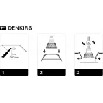 Встраиваемый светильник Denkirs DK302 DK3020-BK Цвет арматуры черный
