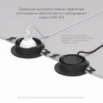 Встраиваемый светильник Denkirs DK302 DK3020-BK Цвет арматуры черный