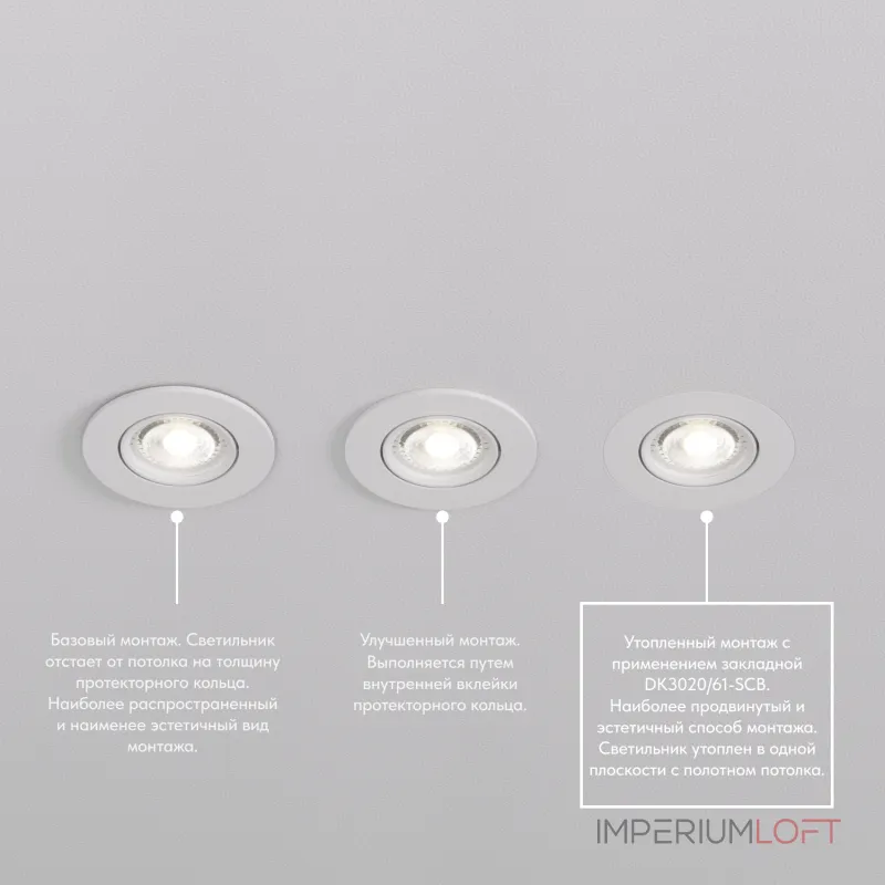 Встраиваемый светильник Denkirs DK302 DK3020-WH Цвет арматуры белый от ImperiumLoft Встраиваемый светильник Denkirs DK302 DK3020-WH Цвет арматуры белый от ImperiumLoft