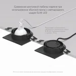Встраиваемый светильник Denkirs DK302 DK3021-BK Цвет арматуры черный