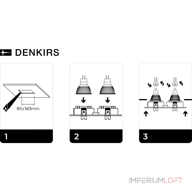 Встраиваемый светильник Denkirs DK302 DK3022-WH