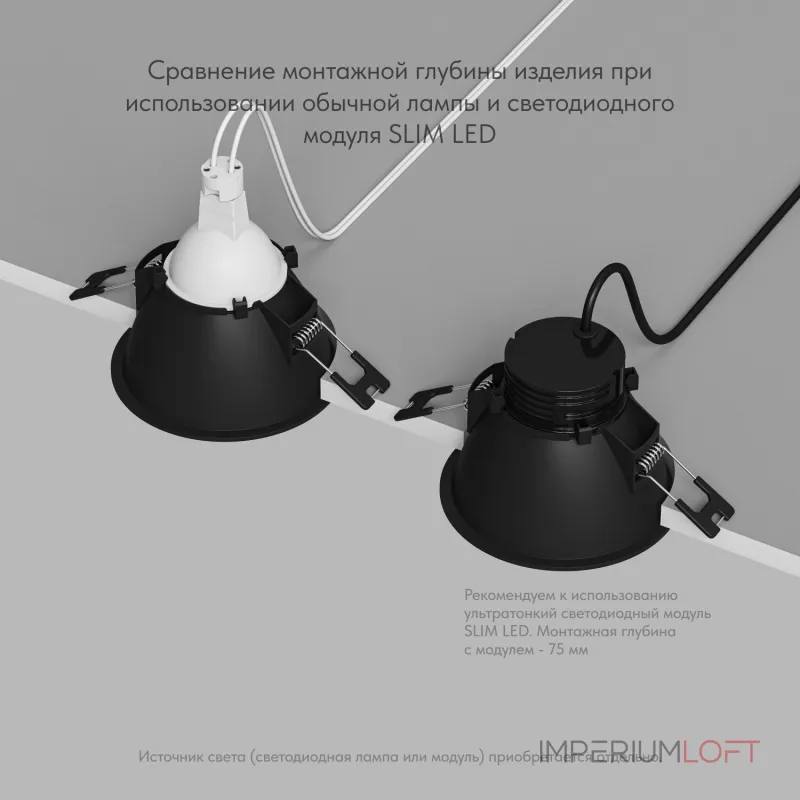 Встраиваемый светильник Denkirs DK3026 DK3026-BG Цвет арматуры золото
