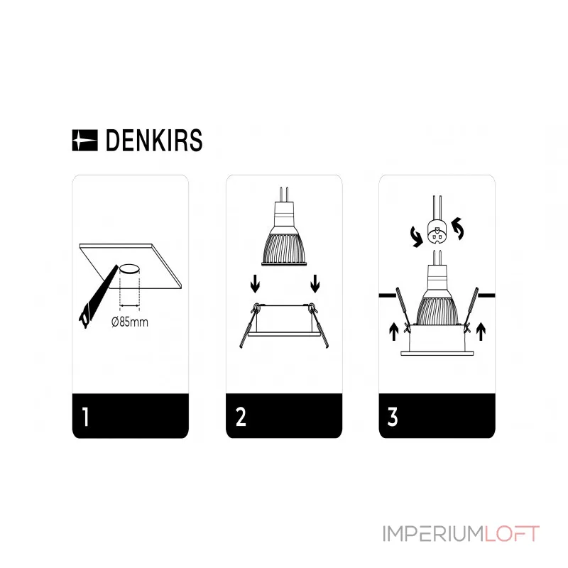 Встраиваемый светильник Denkirs DK302 1 DK3026-WH от ImperiumLoft Встраиваемый светильник Denkirs DK302 1 DK3026-WH от ImperiumLoft