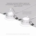 Встраиваемый светильник Denkirs DK3020 DK3061-WH от ImperiumLoft