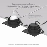 Встраиваемый светильник Denkirs DK3020BВ DK3071-BK