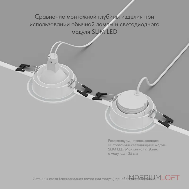 Встраиваемый светильник Denkirs PORT DK3101-WH от ImperiumLoft Встраиваемый светильник Denkirs PORT DK3101-WH от ImperiumLoft