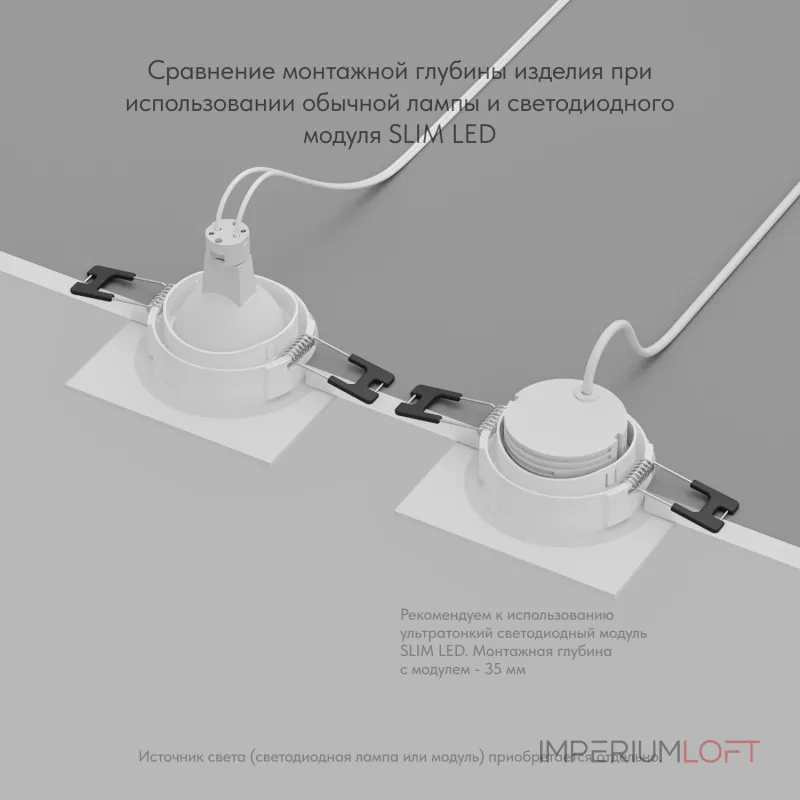 Встраиваемый светильник Denkirs PORT DK3102-WH от ImperiumLoft Встраиваемый светильник Denkirs PORT DK3102-WH от ImperiumLoft