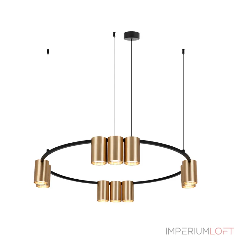 Подвесная люстра Denkirs Orbit DK4065-BK+SG Подвесная люстра Denkirs Orbit DK4065-BK+SG