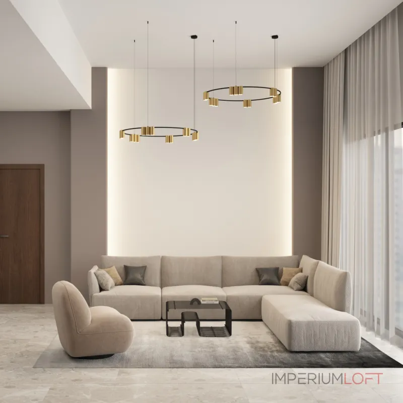 Подвесная люстра Denkirs Orbit DK4067-BK+SG Подвесная люстра Denkirs Orbit DK4067-BK+SG