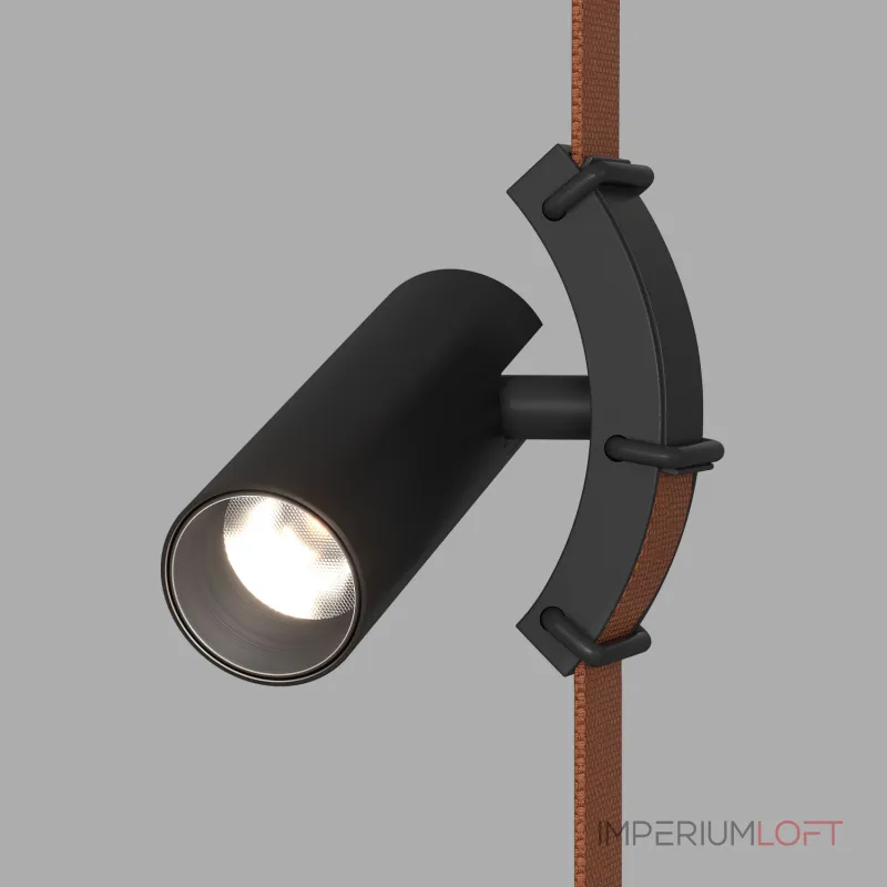 Поворотный светильник для трека-ремня Denkirs Belty Spot DK5546-BK Поворотный светильник для трека-ремня Denkirs Belty Spot DK5546-BK