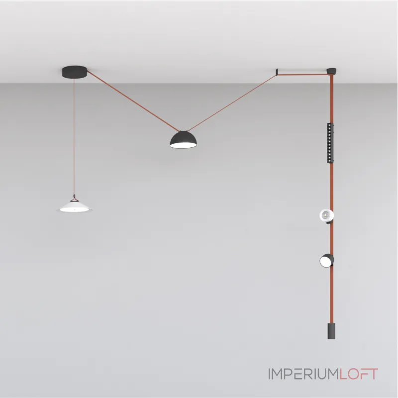 Cветильник для трека-ремня Denkirs Belty Flow DK5564-WH+BK