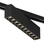 Поворотный однофазный трековый светильник Denkirs Edder DK6434-BK