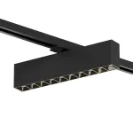 Поворотный однофазный трековый светильник Denkirs Edder DK6434-BK