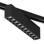 Поворотный однофазный трековый светильник Denkirs Edder DK6444-BK