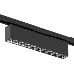 Поворотный однофазный трековый светильник Denkirs Edder DK6444-BK
