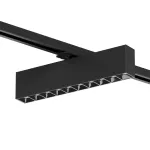 Поворотный однофазный трековый светильник Denkirs Edder DK6444-BK