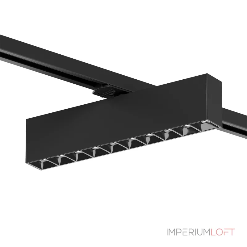 Поворотный однофазный трековый светильник Denkirs Edder DK6444-BK