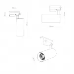 Трековый светильник Denkirs SOLID KOPER DK6452-BK
