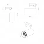 Трековый светильник Denkirs SOLID KOPER DK6453-BK
