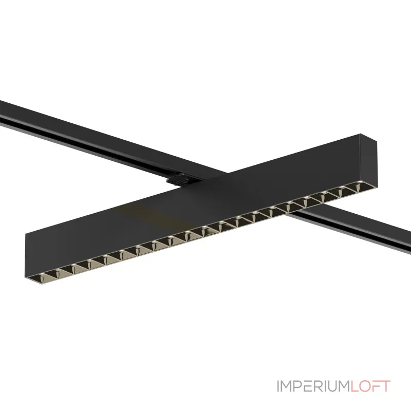 Поворотный однофазный трековый светильник Denkirs Edder DK6634-BK