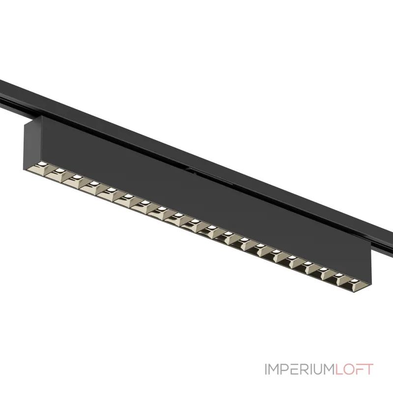 Поворотный однофазный трековый светильник Denkirs Edder DK6634-BK