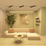 Поворотный однофазный трековый светильник Denkirs Edder DK6634-BK