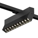 Поворотный однофазный трековый светильник Denkirs Edder DK6636-BK