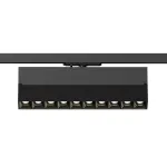 Поворотный однофазный трековый светильник Denkirs Edder DK6636-BK