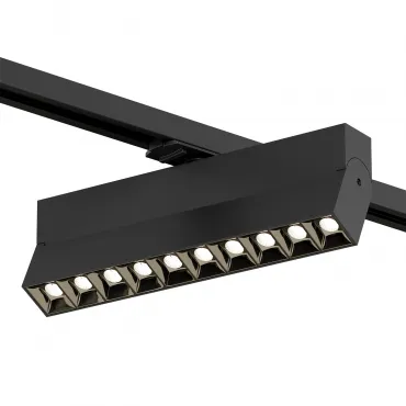 Поворотный однофазный трековый светильник Denkirs Edder DK6636-BK