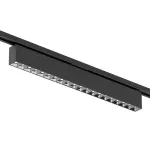 Поворотный однофазный трековый светильник Denkirs Edder DK6644-BK