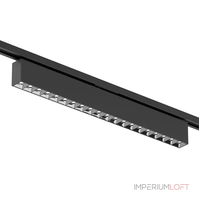Поворотный однофазный трековый светильник Denkirs Edder DK6644-BK