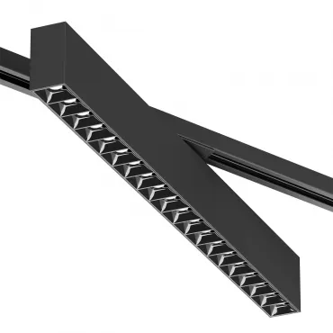 Поворотный однофазный трековый светильник Denkirs Edder DK6644-BK