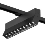 Поворотный однофазный трековый светильник Denkirs Edder DK6646-BK