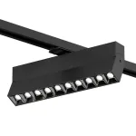 Поворотный однофазный трековый светильник Denkirs Edder DK6646-BK