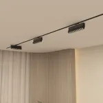 Поворотный однофазный трековый светильник Denkirs Edder DK6646-BK