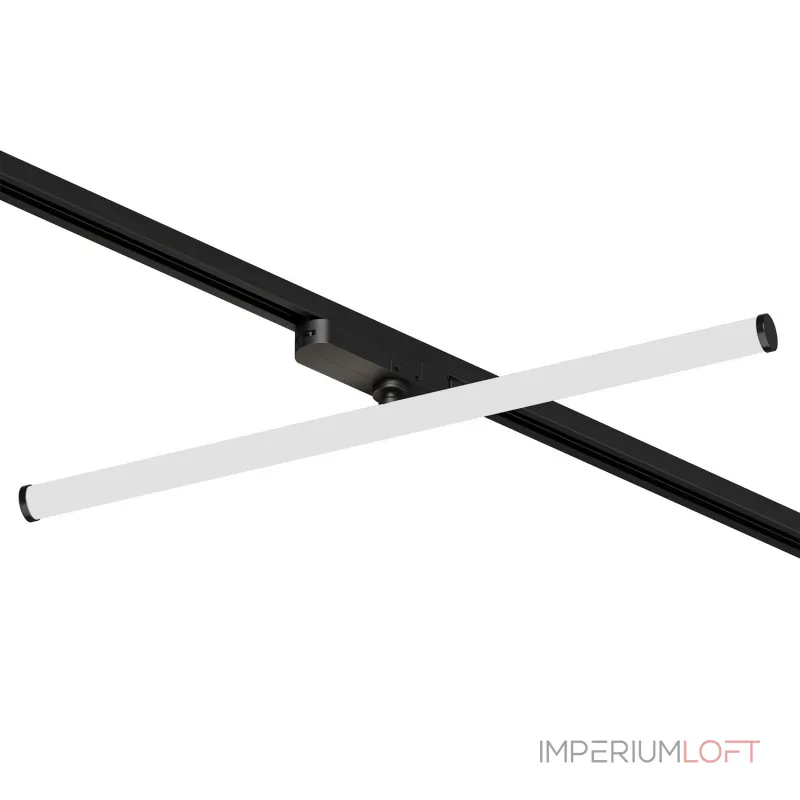 Поворотный однофазный трековый светильник Denkirs Strom DK6648-BK