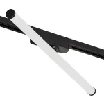Поворотный однофазный трековый светильник Denkirs Strom DK6648-BK