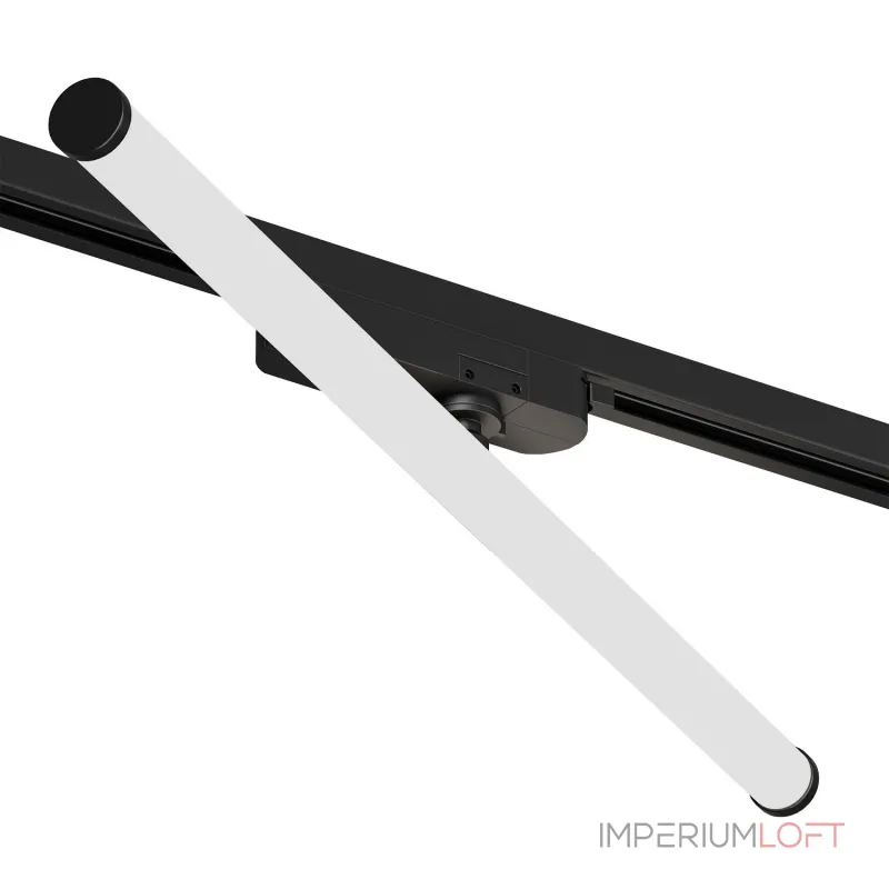 Поворотный однофазный трековый светильник Denkirs Strom DK6648-BK