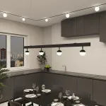 Акцентный светильник Denkirs Smart Луна DK8055-BK