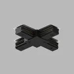 Соединитель X-образный для треков Denkirs DK Track Black TR1104-BK