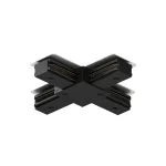 Соединитель X-образный для треков Denkirs DK Track Black TR1104-BK